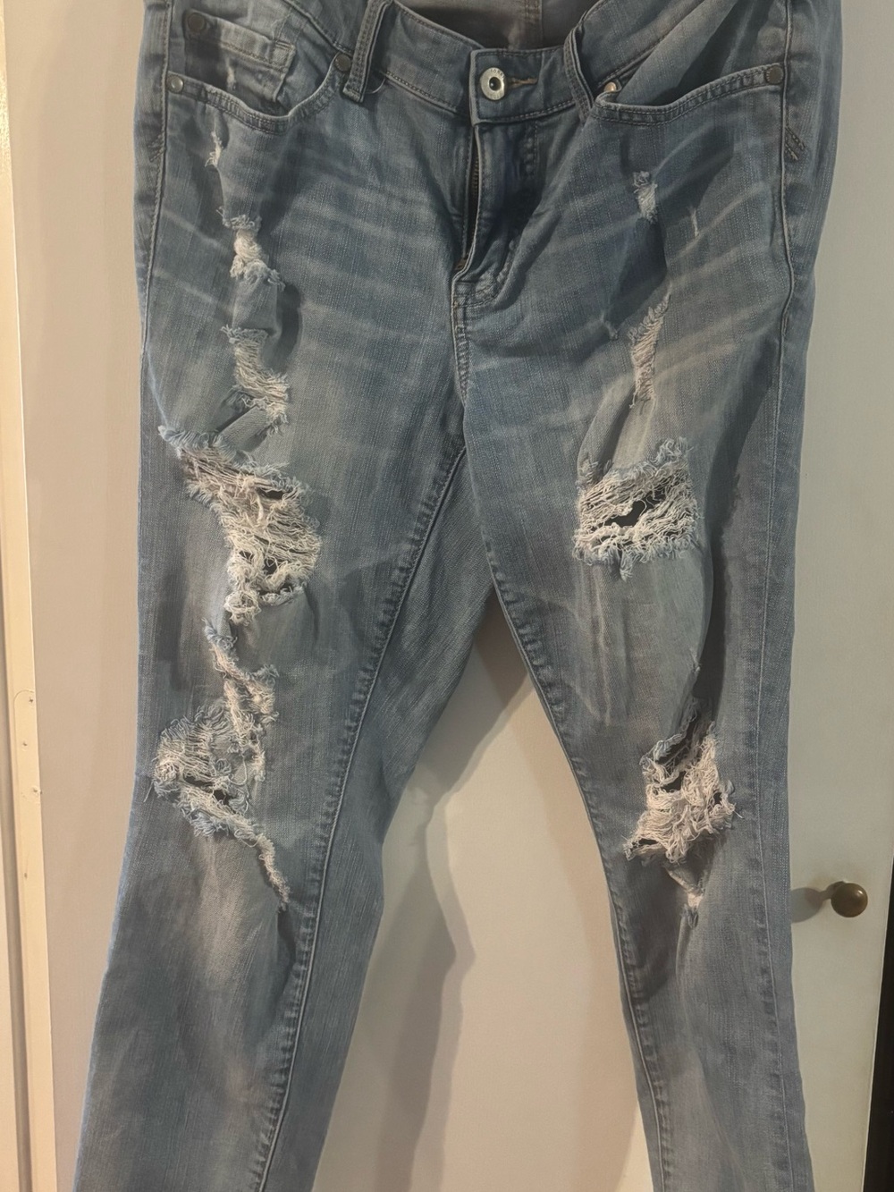 torrid Light Blue Vintage Stretch Crop Boyfriend Jeans